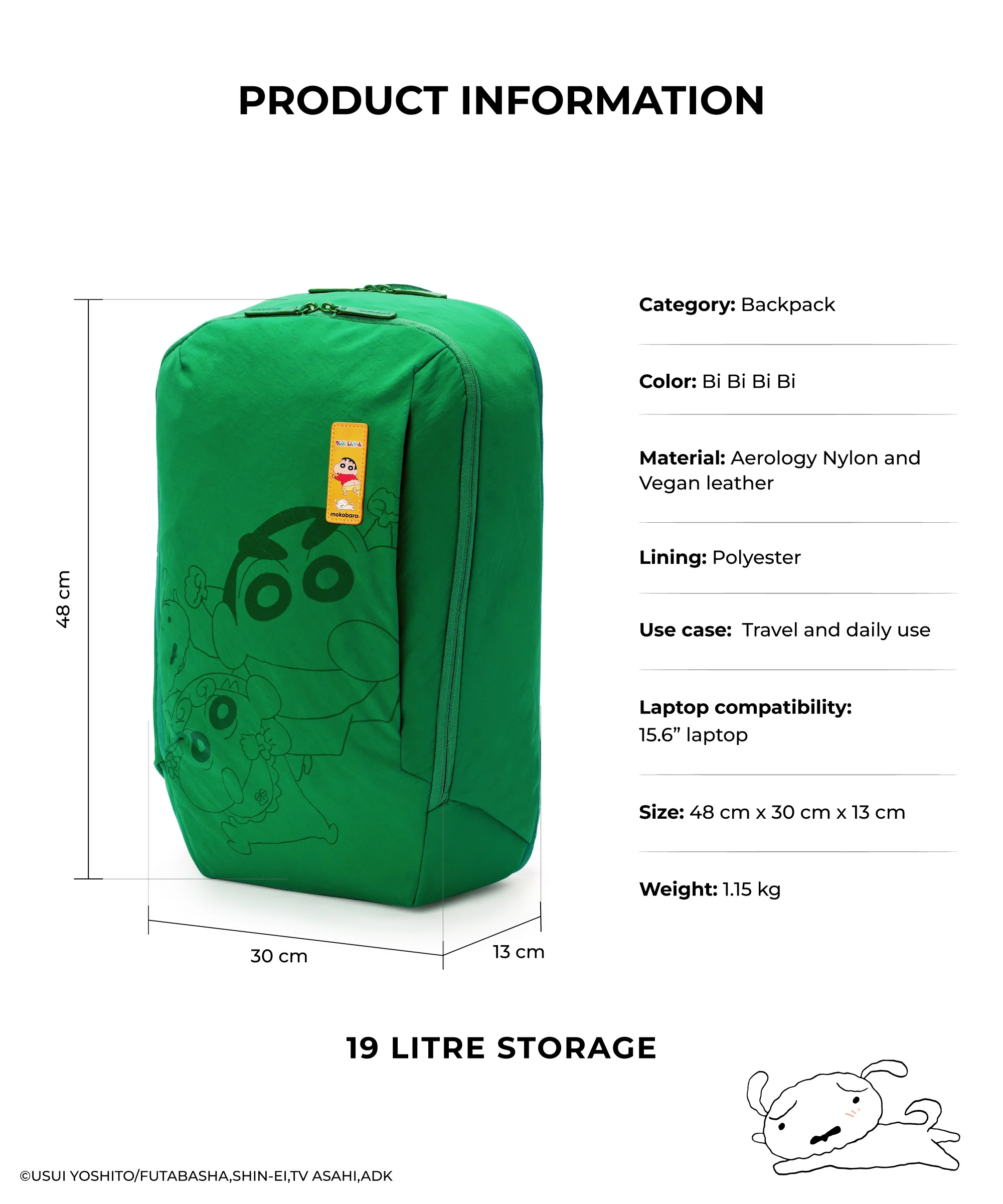 Moko x Shinchan Aisle Backpack - Image 9