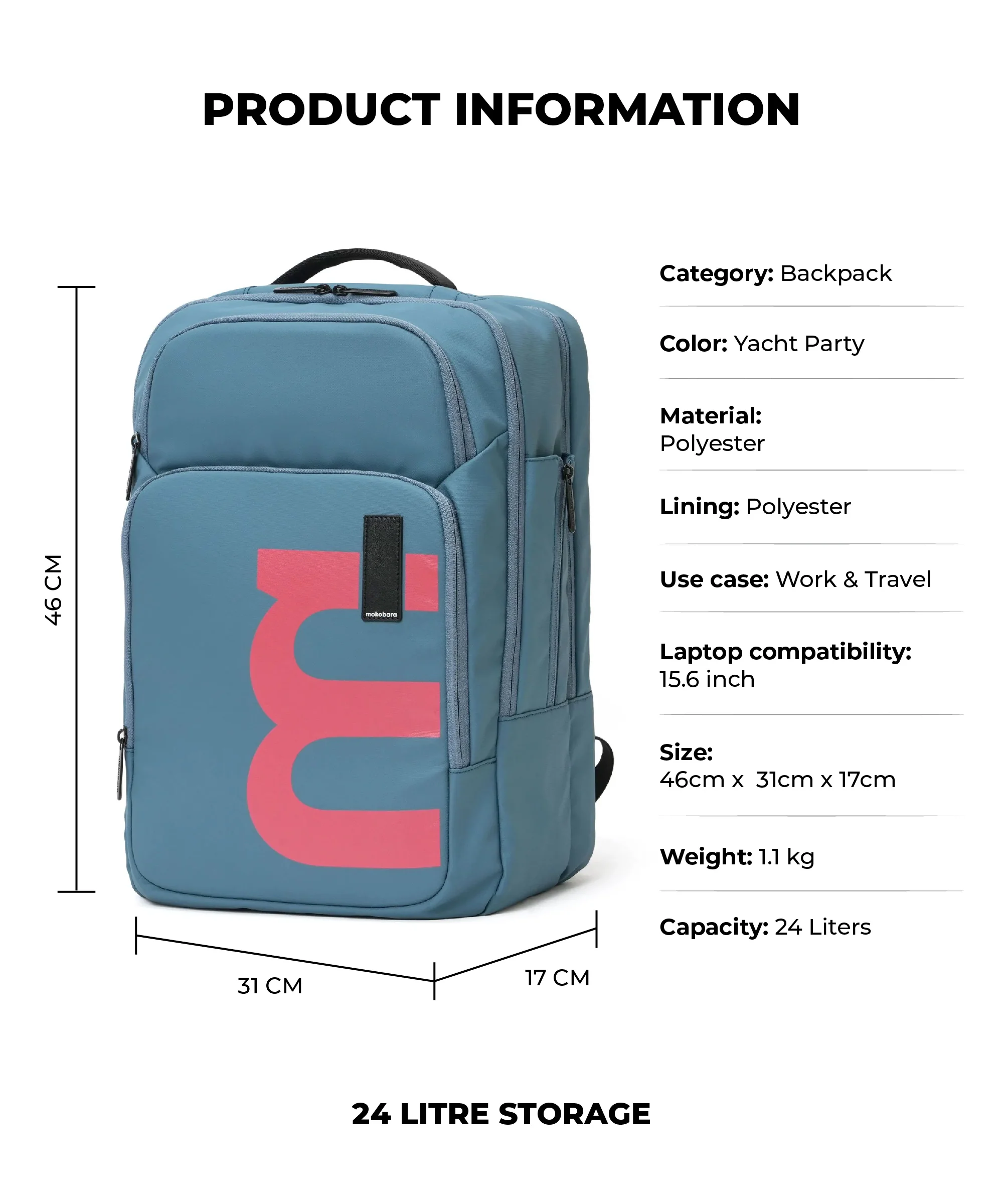 The Em Overnighter Backpack - 24L - Image 4