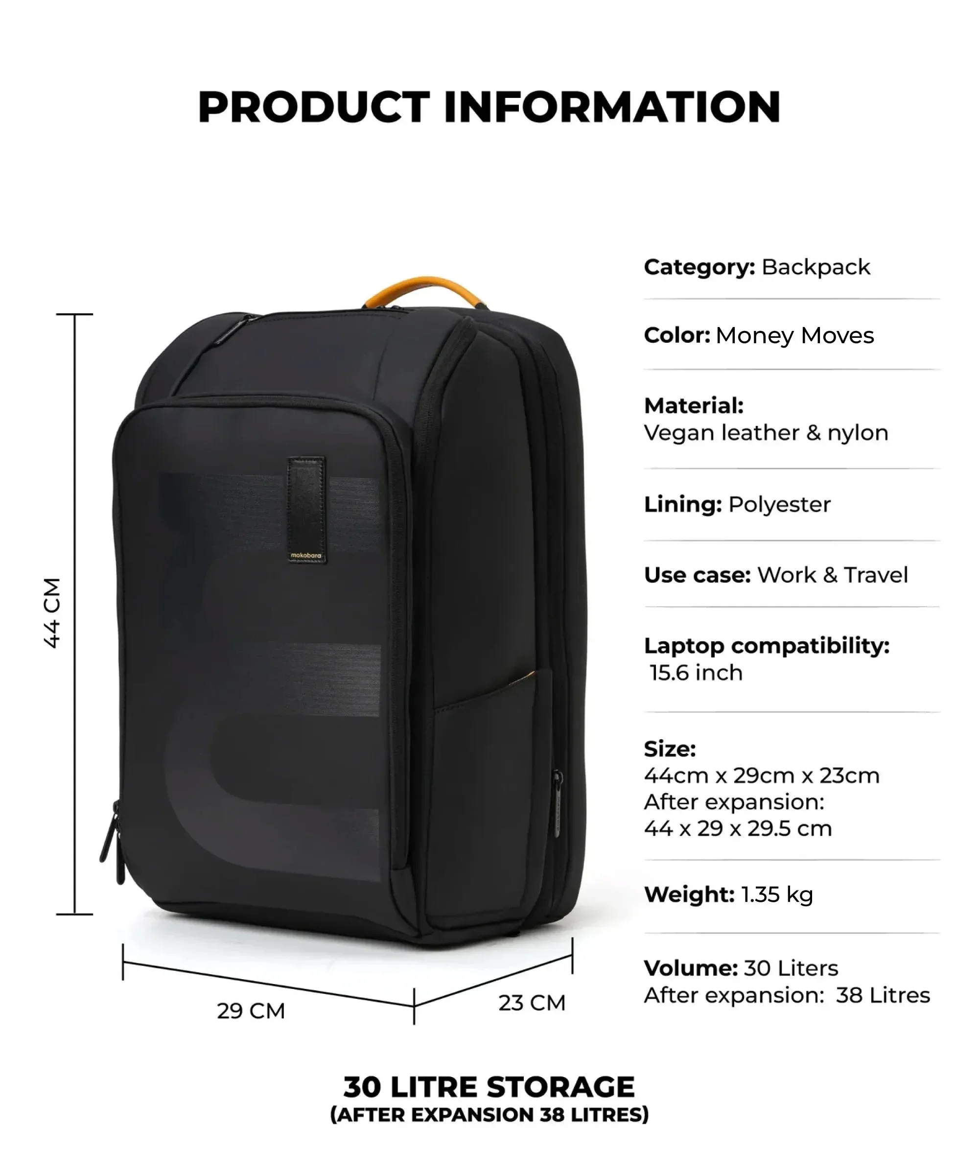 The Em Telescope Backpack - 38 L - Image 7