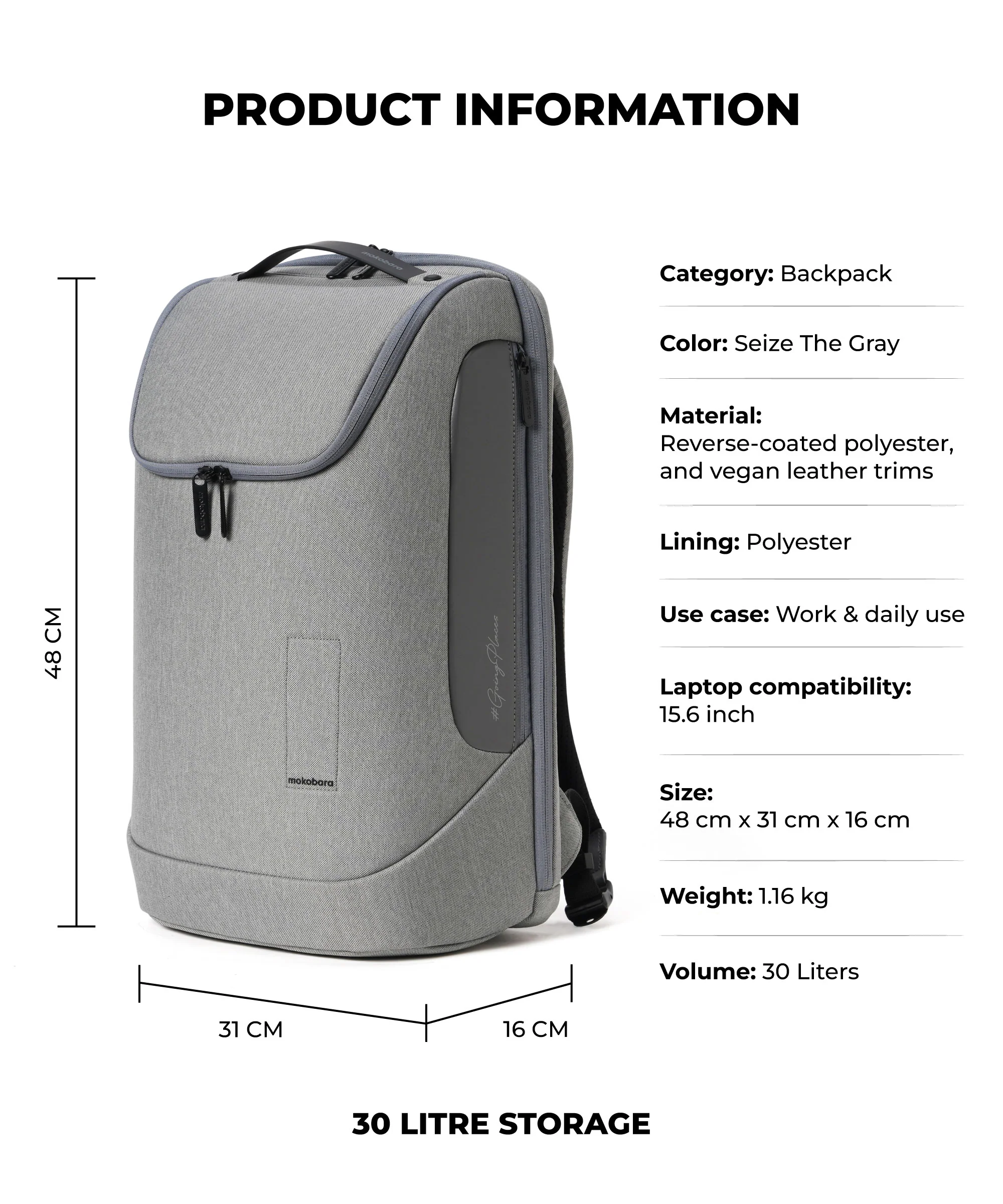 The Transit Backpack - 30L - Image 5
