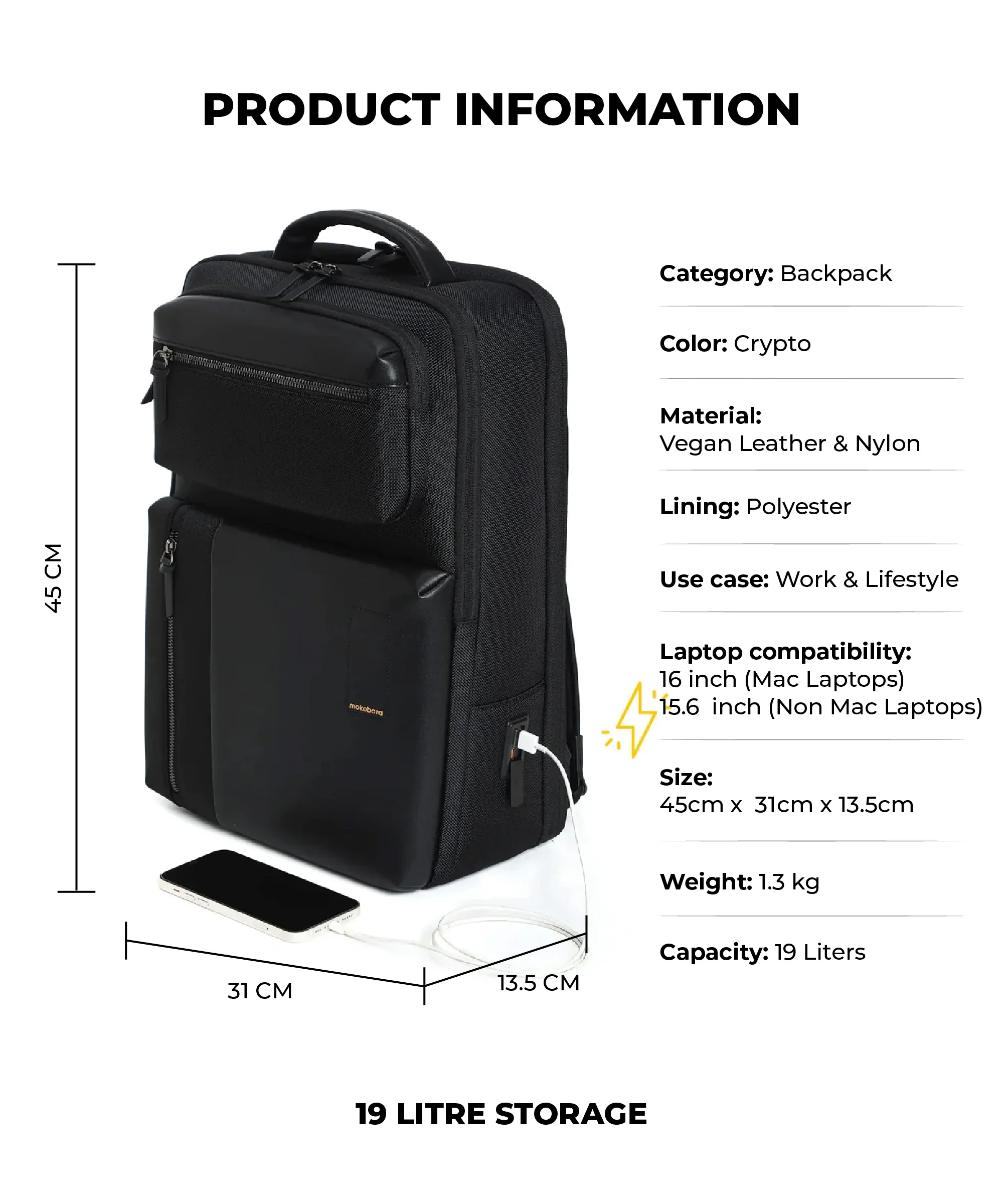 The Work Backpack - 19L - Image 14